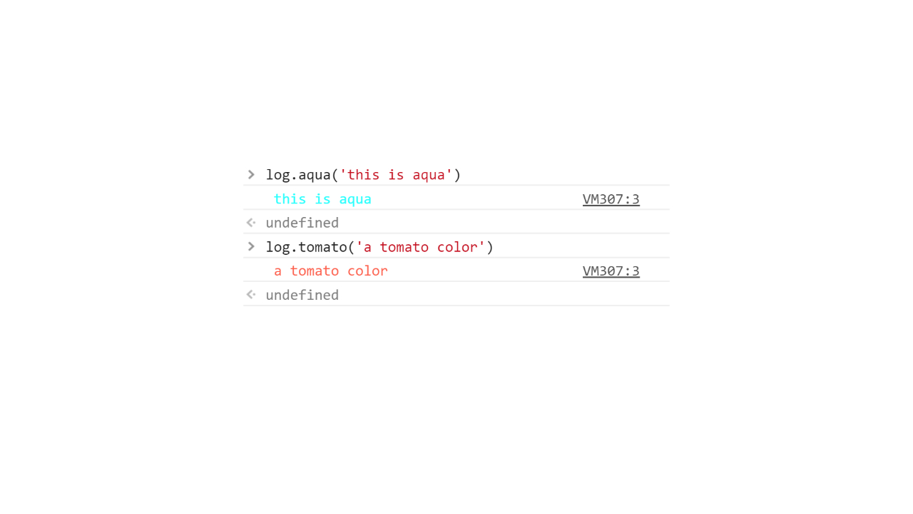 Colorful Console Log
