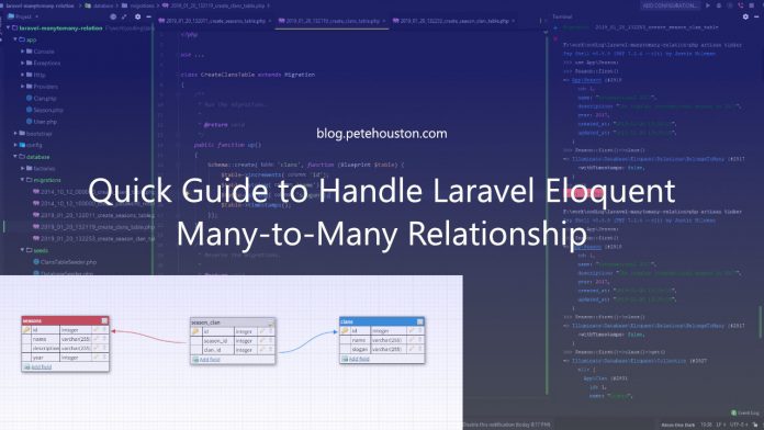 Quick Guide to handle Laravel Eloquent Many-to-Many relationship
