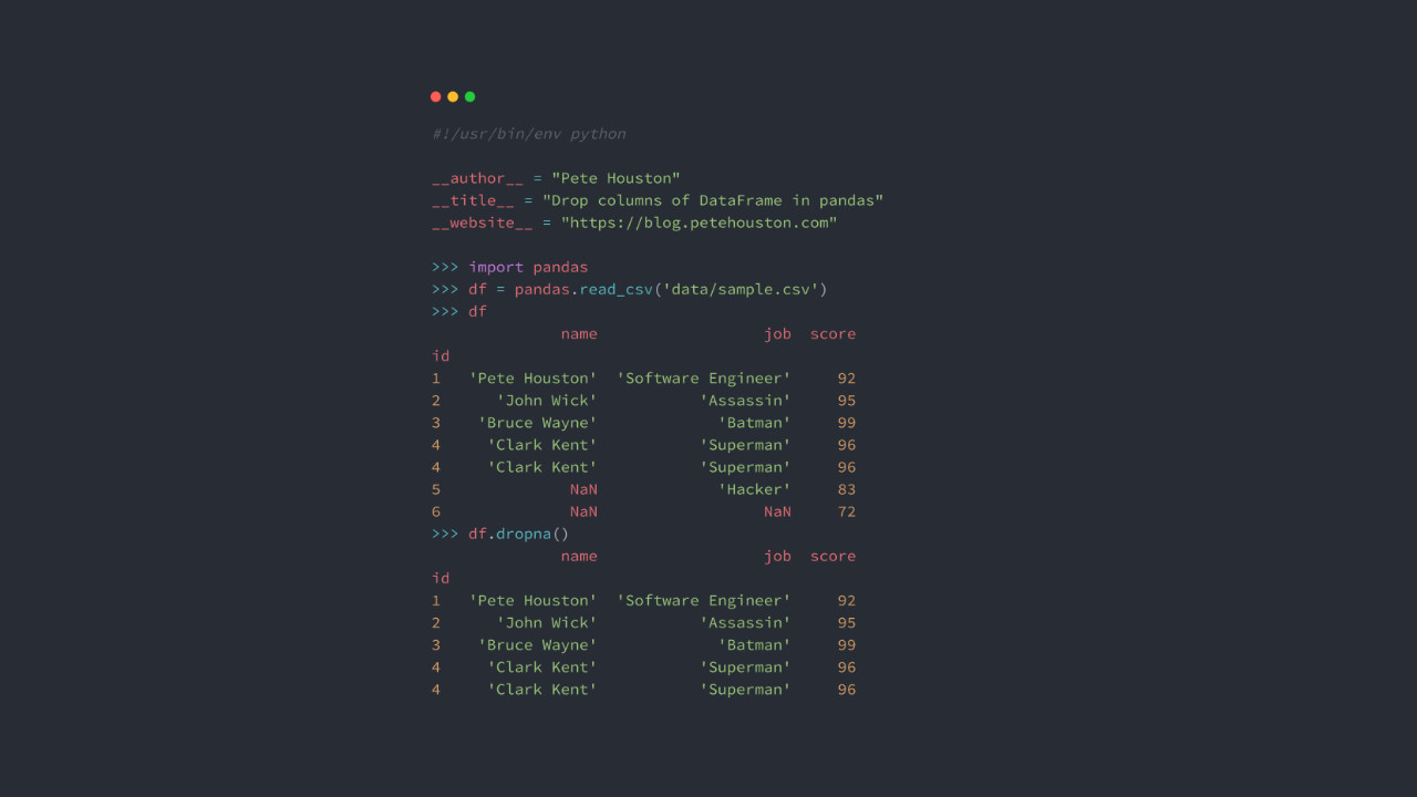 Drop Columns Of DataFrame In Pandas Pete Houston