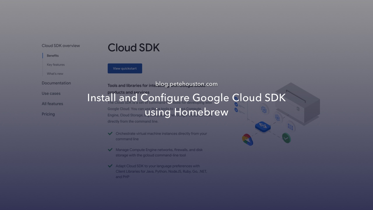 install and configure google cloud sdk