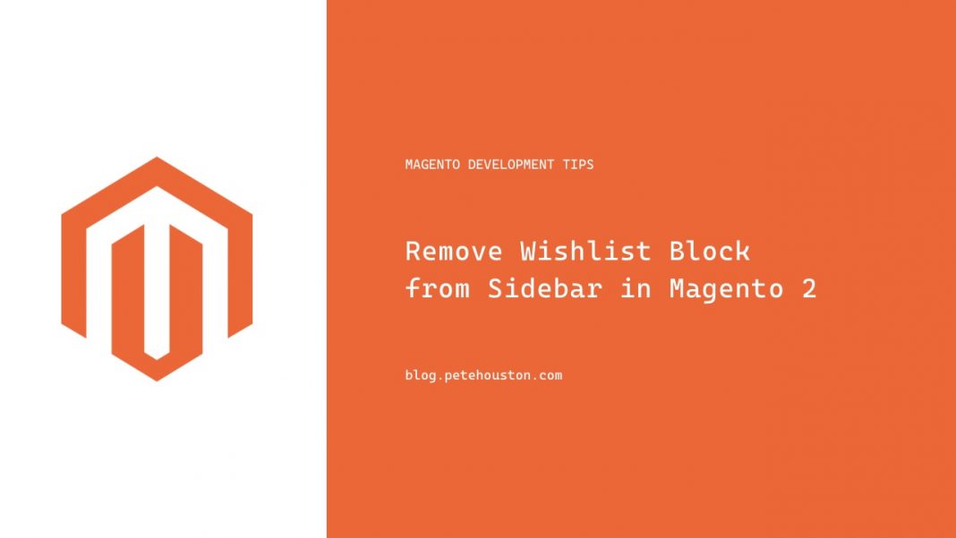 Remove Wishlist Block from Sidebar in Magento 2