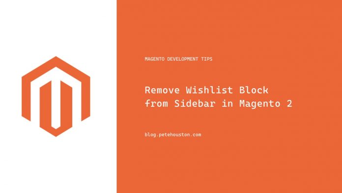 Remove Wishlist Block from Sidebar in Magento 2