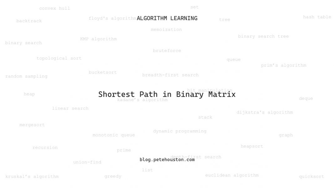 Shortest Path in Binary Matrix