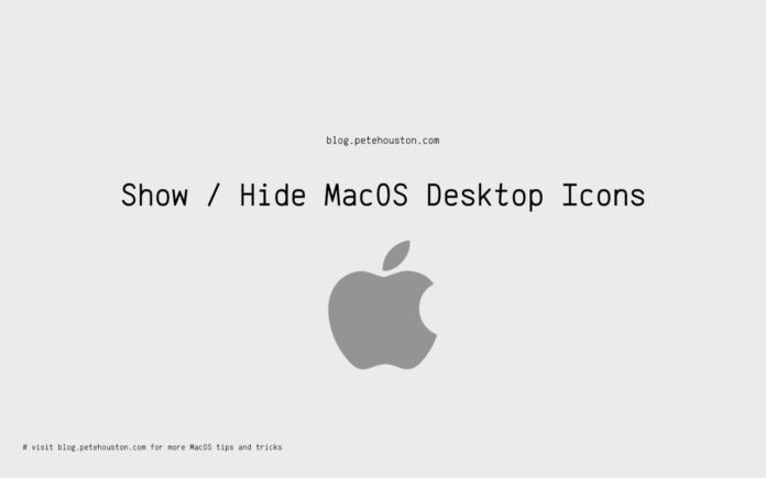 Hide MacOS desktop icons