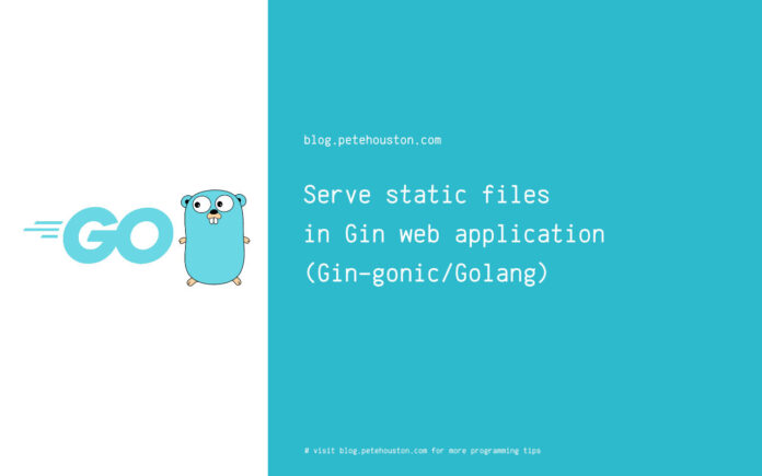 Serve static files in Gin web application