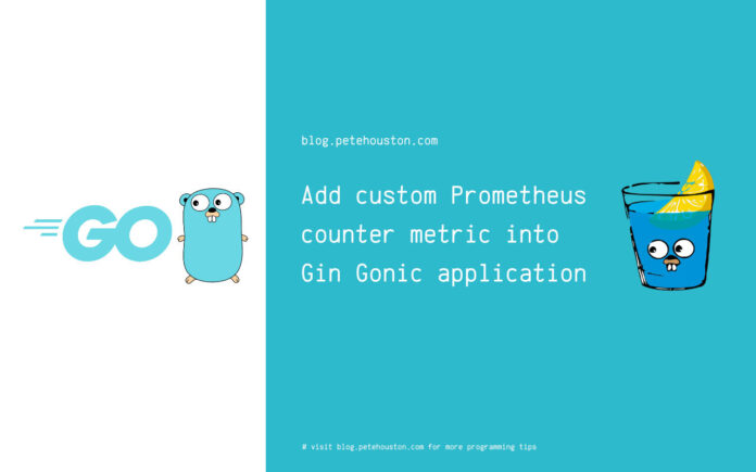 Add custom Prometheus counter metric into Gin Gonic application