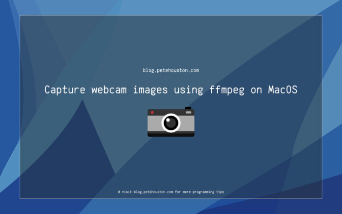 Capture webcam images using ffmpeg on MacOS